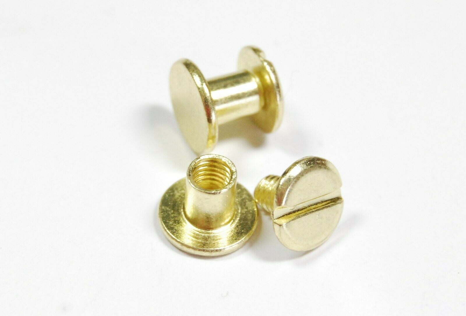 6mm Gold Chicago Screws Iron Fasteners Interscrews Partition
