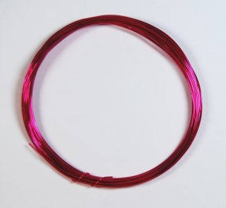 Pack of 1 - Cerise 0.8mm x 10m Aluminium Wire