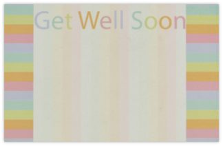 Get Well Soon (Rainbow) - 60mm x 90mm Florist Cards