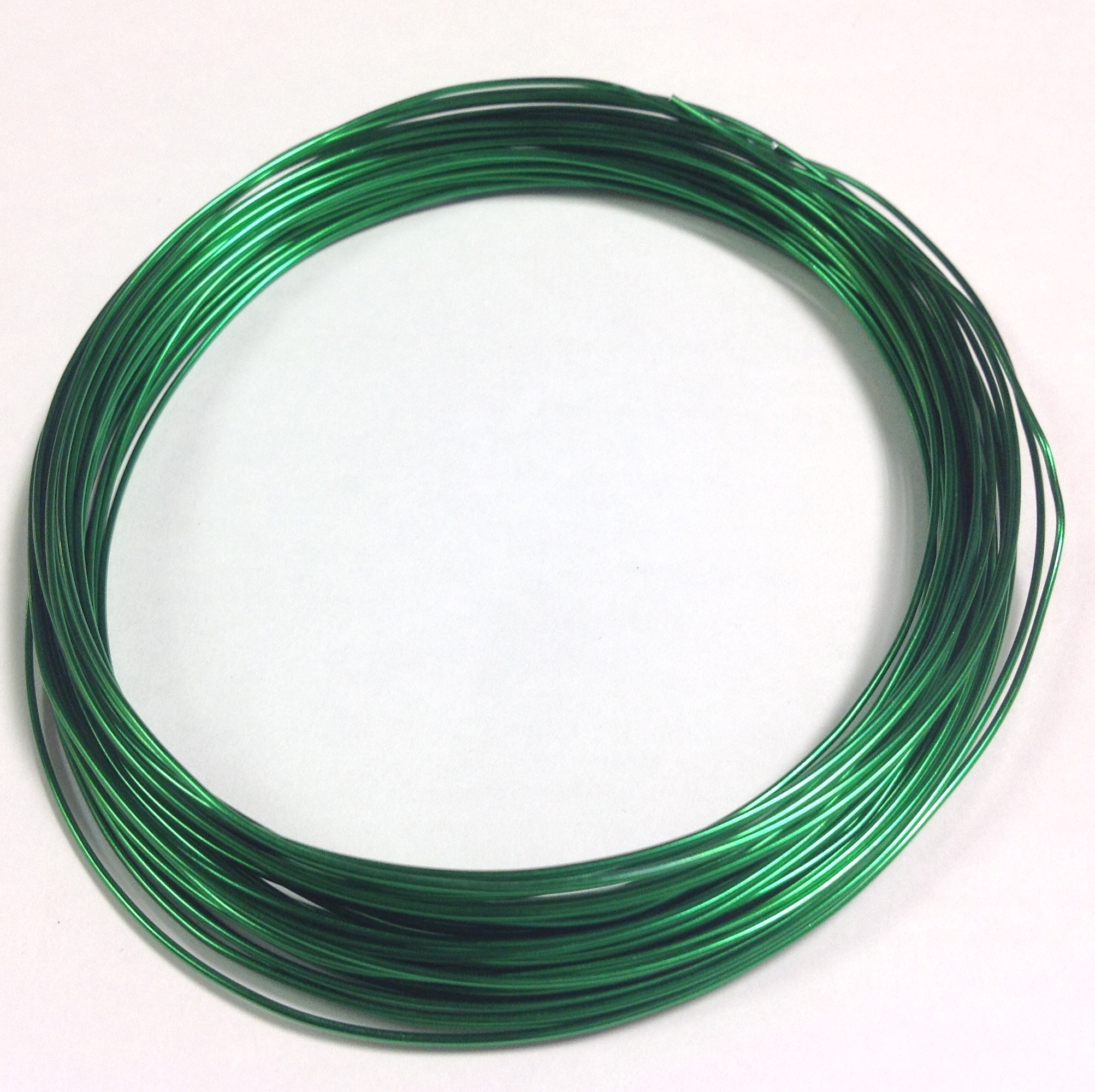 Pack of 1 - Green 0.8mm x 10m Aluminium Wire