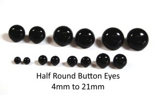 Half Round Button Eyes