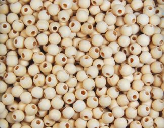 10mm x 7.5mm with 4mm Hole Wooden Beads