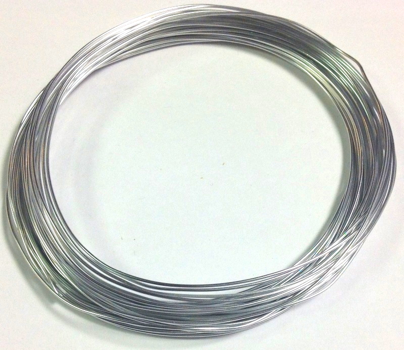 Pack of 1 - Silver 0.8mm x 10m Aluminium Wire