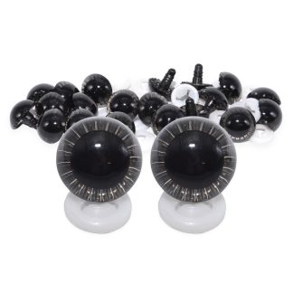 Grey Owl Eyes with Plastic Backs