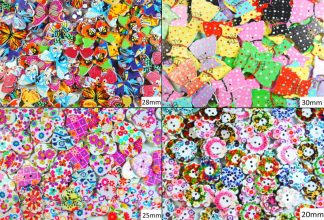 Character Wooden Buttons