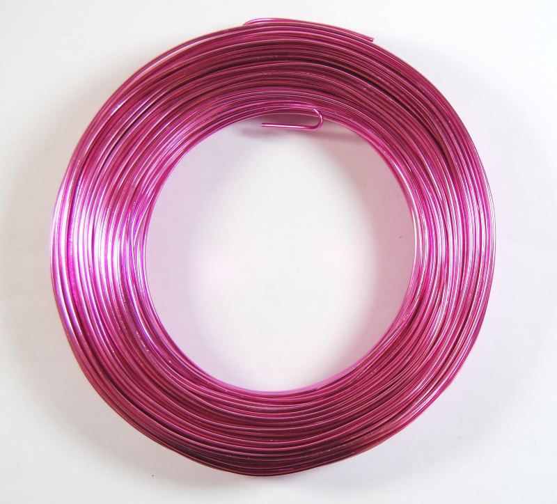 Pack of 1 - Camillia Pink 1.5mm x 100m Aluminium Wire