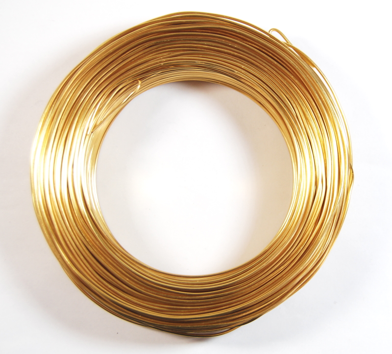 Pack of 1 - Champagne Yellow 1.5mm x 100m Aluminium Wire