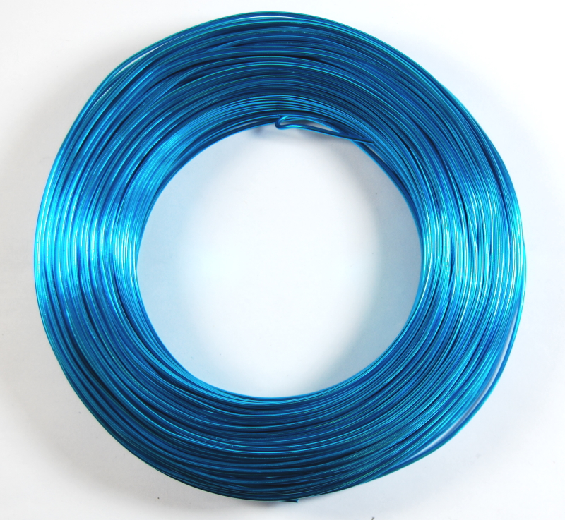Pack of 1 - Dodger Blue 1.5mm x 100m Aluminium Wire