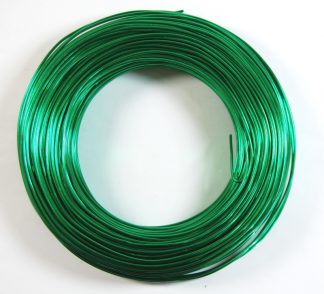 Pack of 1 - Green 1.5mm x 100m Aluminium Wire