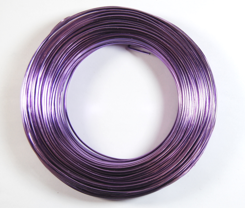 Pack of 1 - Lilac 1.5mm x 100m Aluminium Wire