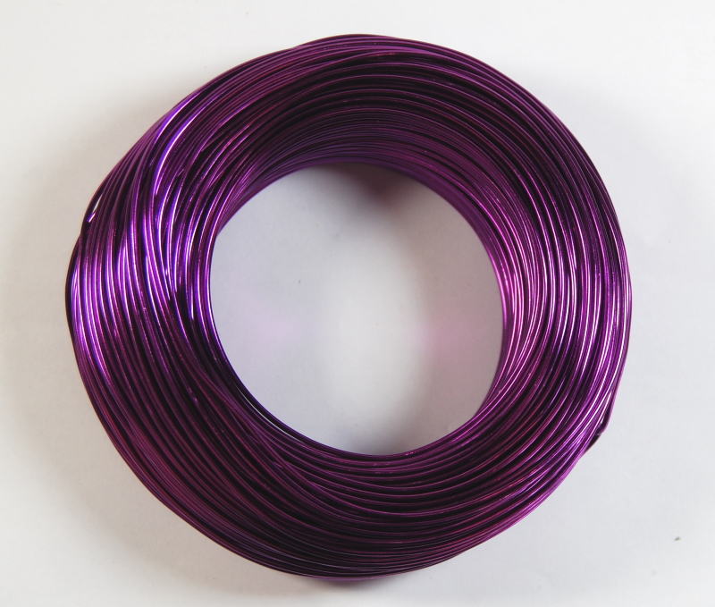 Pack of 1 - Purple 1.5mm x 100m Aluminium Wire