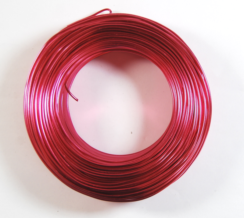 Pack of 1 - Red Wine 1.5mm x 100m Aluminium Wire