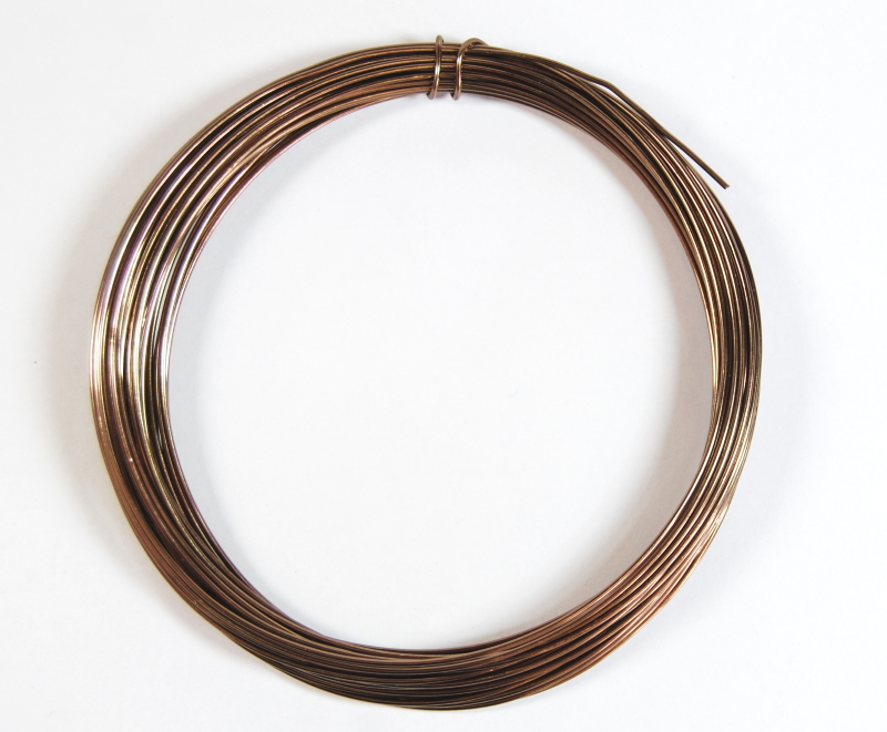 Pack of 1 - Brown 1.0mm x 10m Aluminium Wire