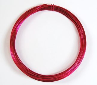 Pack of 1 - Cerise 1.0mm x 10m Aluminium Wire