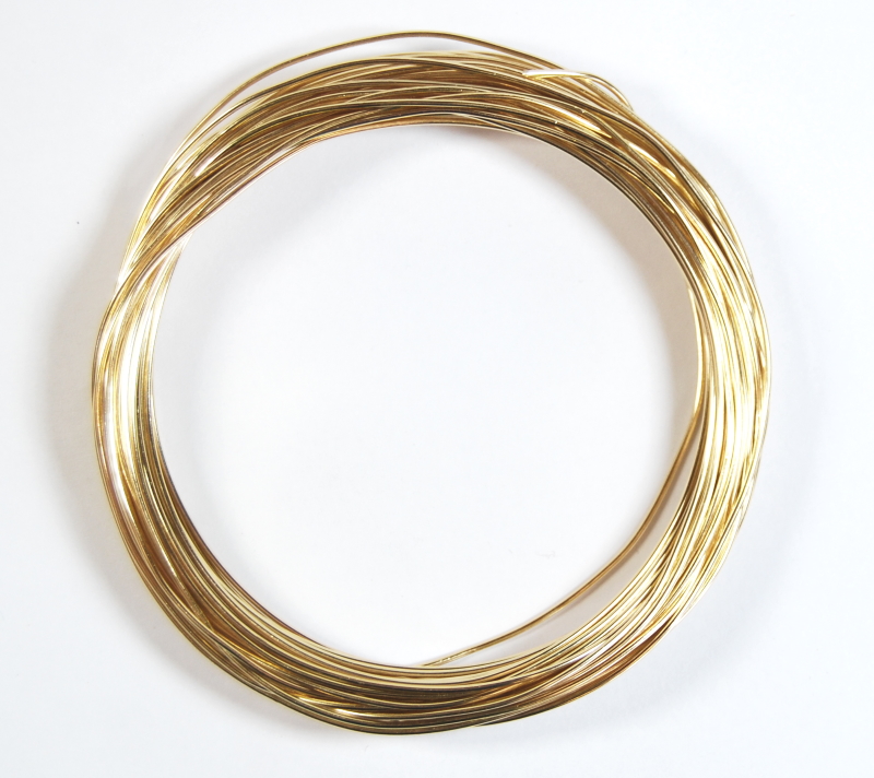 Pack of 1 - Champagne Yellow 1.0mm x 10m Aluminium Wire