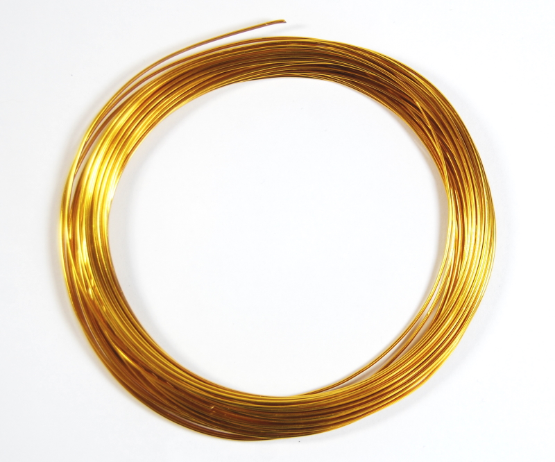 Pack of 1 - Golden Rod 1.0mm x 10m Aluminium Wire