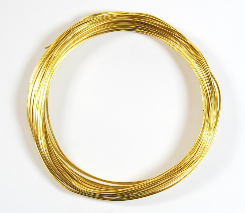 Pack of 1 - Light Gold 1.0mm x 10m Aluminium Wire