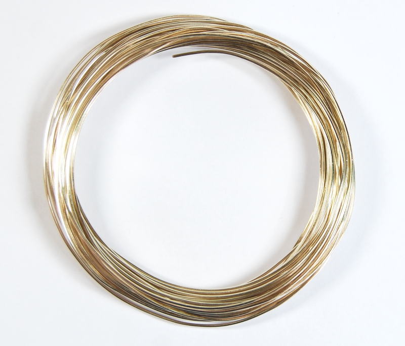 Pack of 1 - Pale Gold 1.0mm x 10m Aluminium Wire