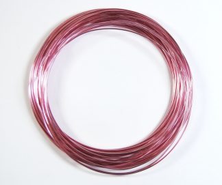 Pack of 1 - Pearl Pink 1.0mm x 10m Aluminium Wire