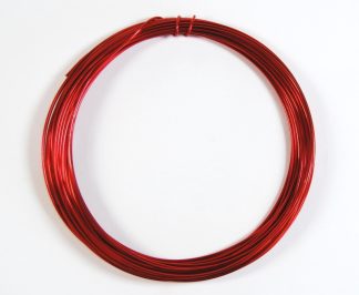 Pack of 1 - Red 1.0mm x 10m Aluminium Wire