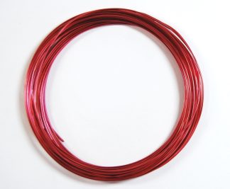Pack of 1 - Wine Red 1.0mm x 10m Aluminium Wire