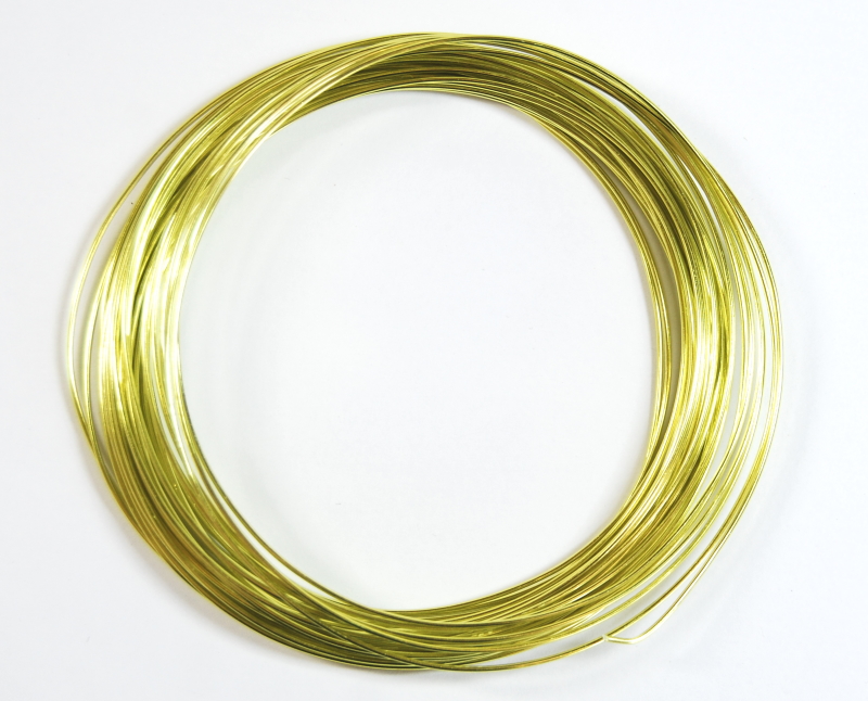 Pack of 1 - Yellow Green 1.0mm x 10m Aluminium Wire