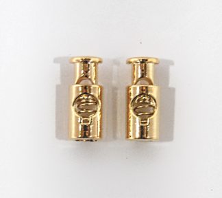 20mm Gold Cord Stopper Lock Toggle Ends