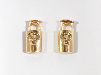 23.5mm Gold Cord Stopper Lock Toggle Ends