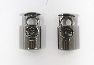 23.5mm Gun Metal Cord Stopper Lock Toggle Ends