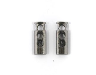 26mm Gun Metal Cord Stopper Lock Toggle Ends