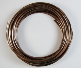 Pack of 1 - Brown 2.5mm x 10m Aluminium Wire