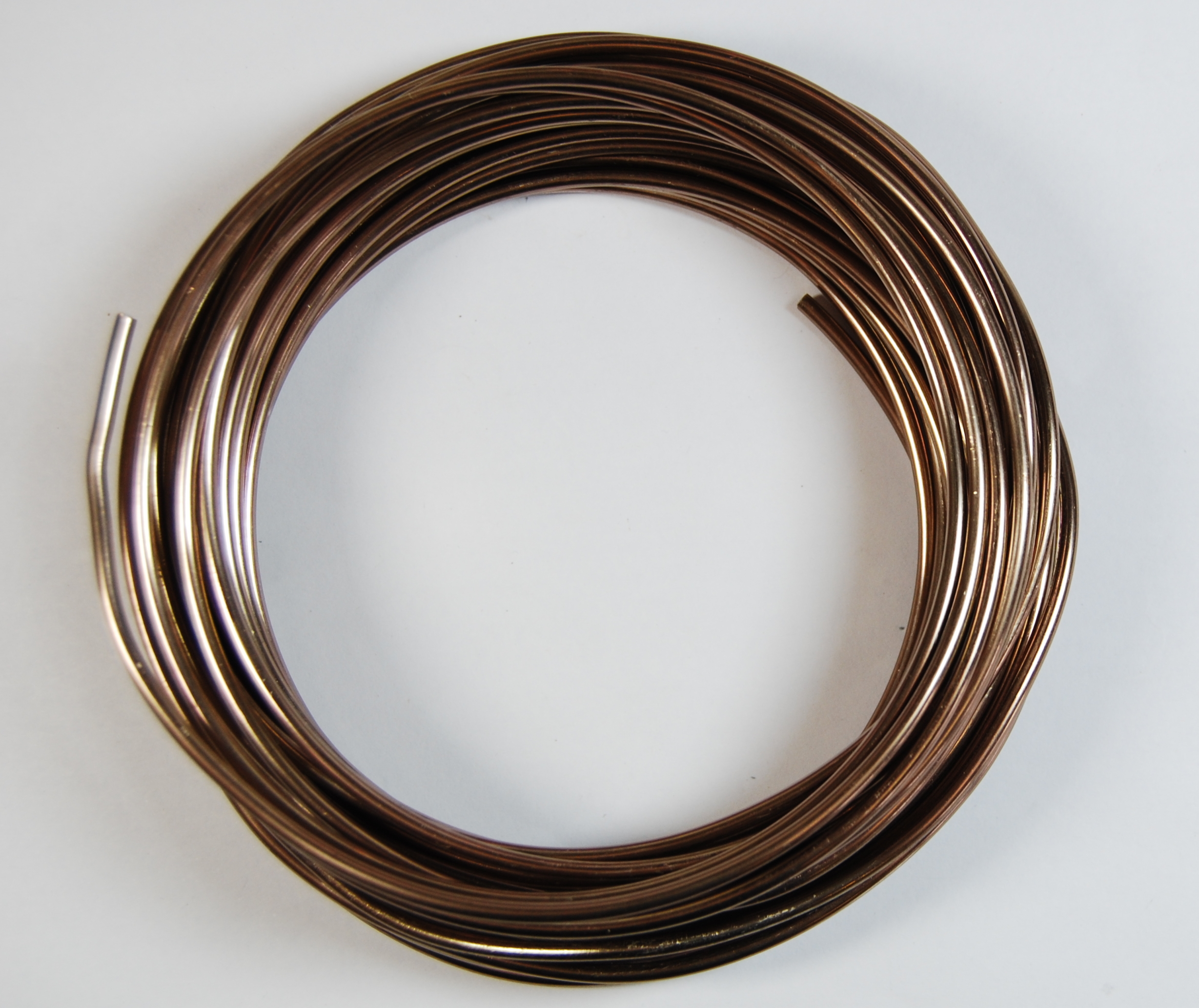 Pack of 1 - Brown 2.5mm x 10m Aluminium Wire