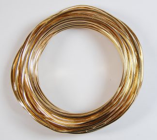 Pack of 1 - Champagne Yellow 2.5mm x 10m Aluminium Wire