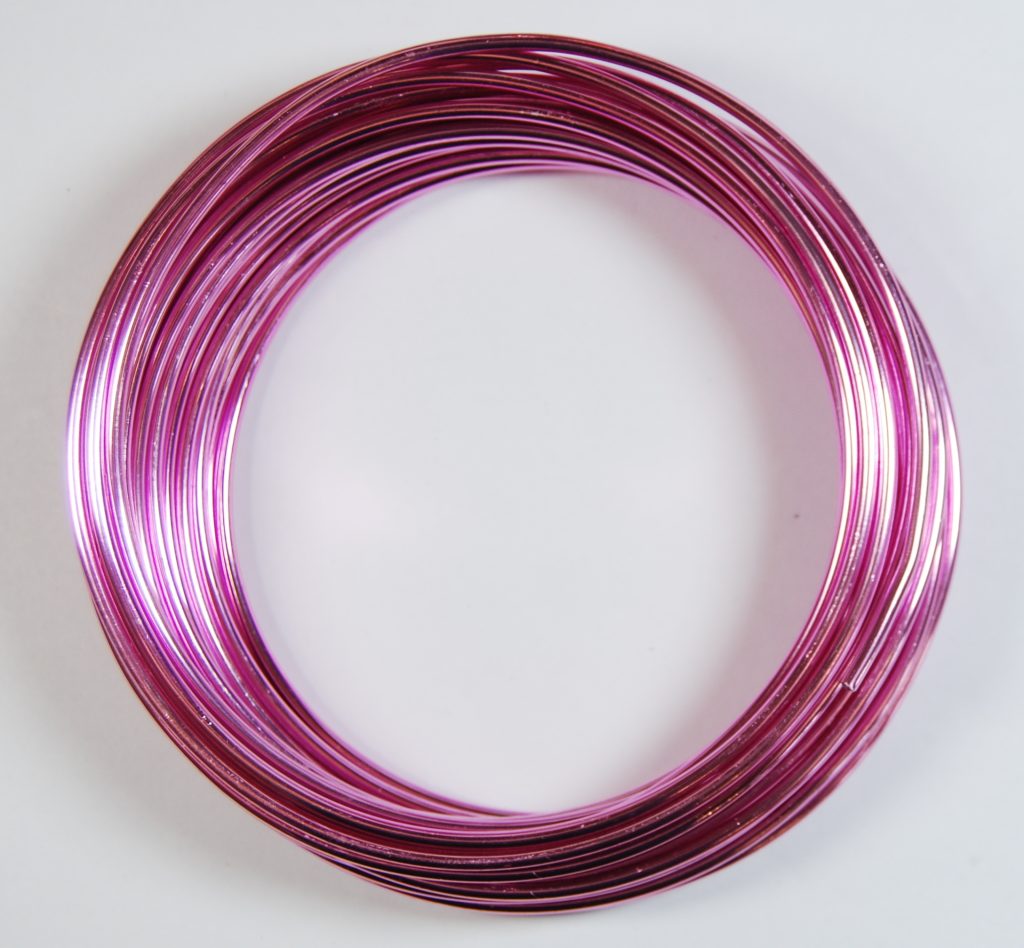 Pack of 1 Pearl Pink 2.5mm x 10m Aluminium Wire CelloExpress