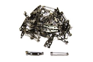 Brooch Bar Pin Gun Metal Hook 2 Hole celloexpress