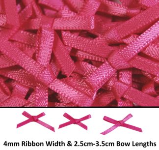 Dusky Pink 4mm Mini Satin Bow Combo Text celloexpress