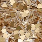 30mm Gold Wooden Pegs