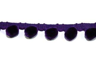 Purple Pom Pom Lace Trim celloexpress