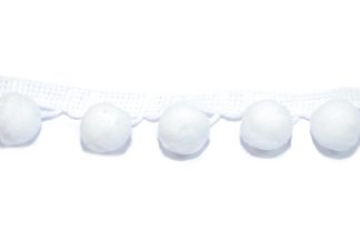 White Pom Pom Lace Trim celloexpress
