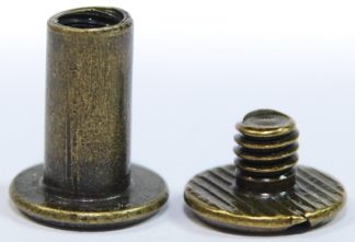 10mm Antique Bronze Chicago Screws 2