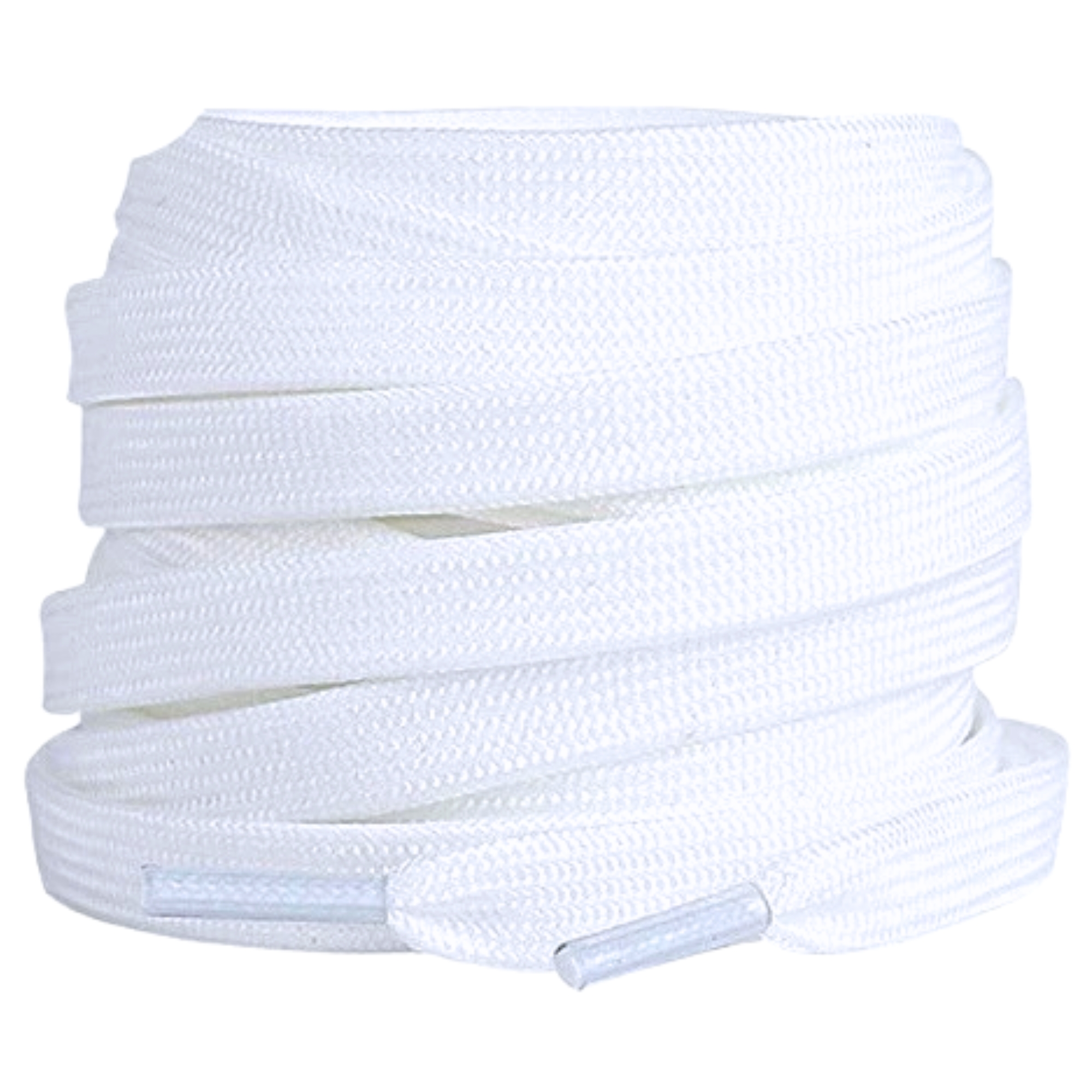 10mm White Shoelaces - Flat Replacement Laces