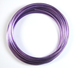 Pack of 1 - Lavender 2mm x 10m Aluminium Wire