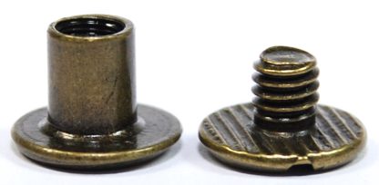 6mm Antique Bronze Chicago Screws 2