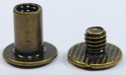 8mm Antique Bronze Chicago Screws 2