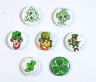 20mm Irish Themed Buttons