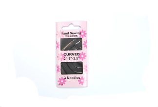 Curved 2", 3", 3.5" - Conatins 3 Needles - Needle Set for Sewing and Upholstery