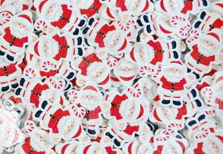 Christmas Wooden Buttons - Santa Claus Type 1