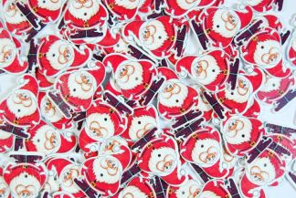 Christmas Wooden Buttons - Santa Claus Type 5