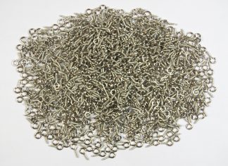 8mm Silver Mini Eye Pins