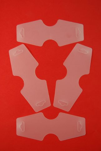 Translucent Plastic Jewellery Tags - 45mm x 124mm